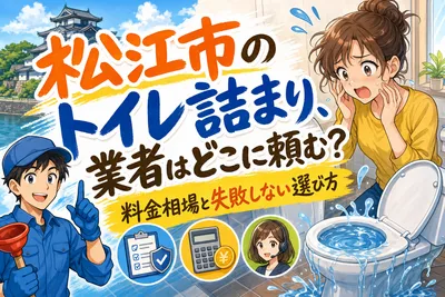 松江市のトイレ詰まり、業者はどこに頼む？料金相場と失敗しない選び方