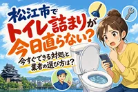 松江市でトイレ詰まりが今日直らない？今すぐできる対処と業者の選び方は？