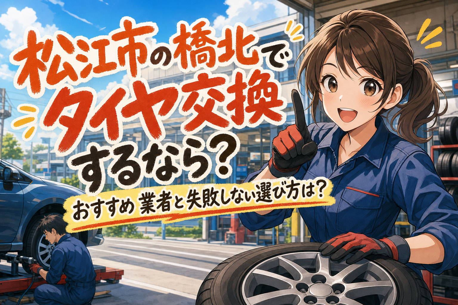 松江市の橋北でタイヤ交換するなら？おすすめ業者と失敗しない選び方は？