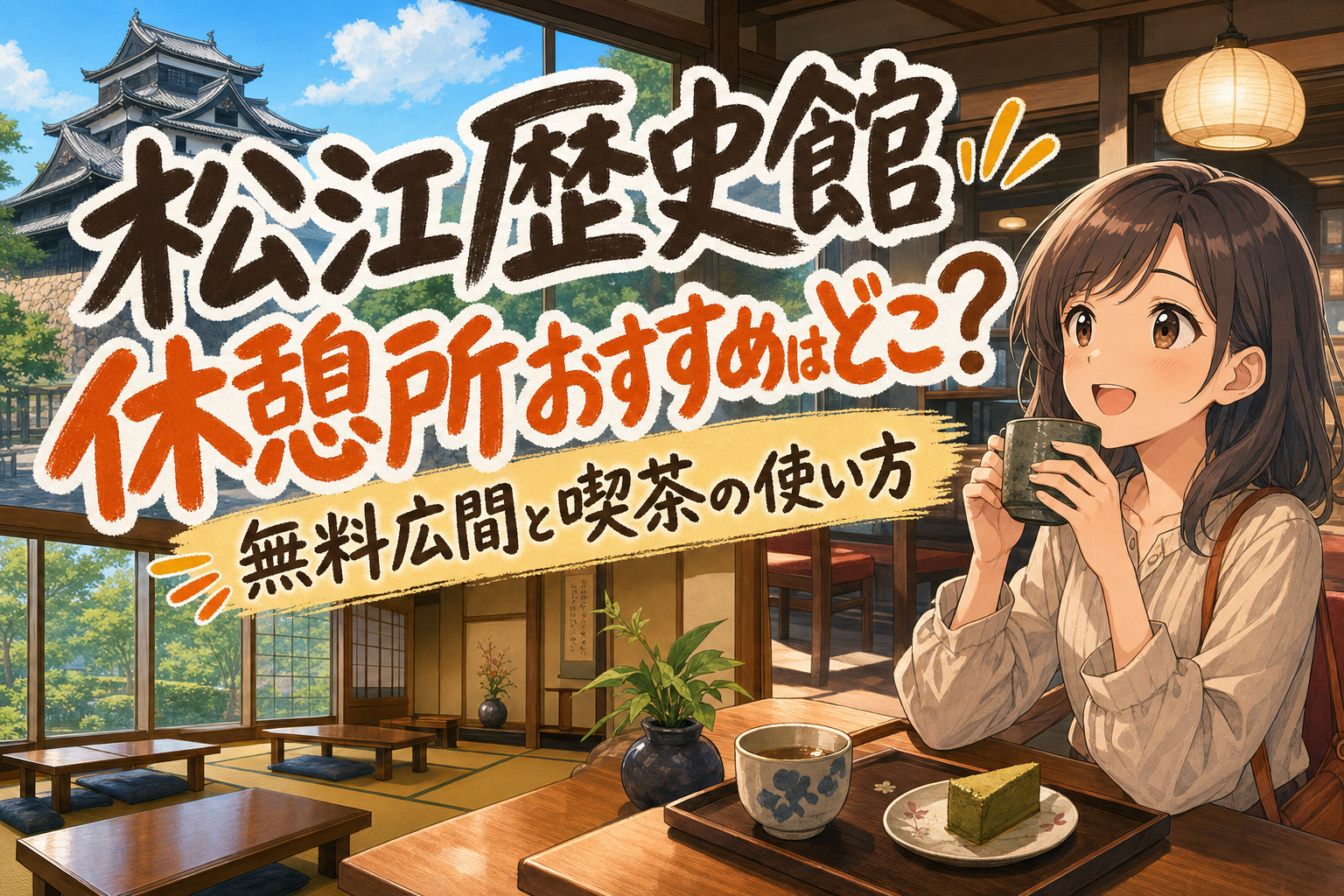 松江歴史館の休憩所おすすめはどこ？無料広間と喫茶の使い方