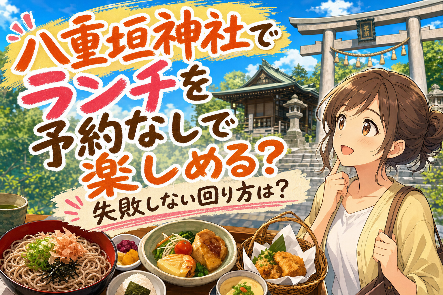 八重垣神社でランチを予約なしで楽しめる？失敗しない回り方は？