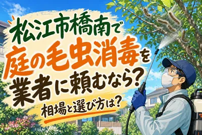 松江市橋南で庭の毛虫消毒を業者に頼むなら？相場と選び方は？