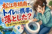 松江市橋南でトイレに携帯を落とした？今すぐやるべき対処は？