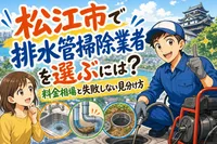 松江市で排水管掃除業者を選ぶには？料金相場と失敗しない見分け方