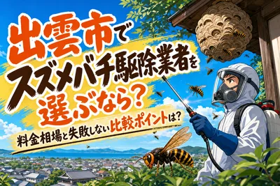 出雲市でスズメバチ駆除業者を選ぶなら？料金相場と失敗しない比較ポイントは？