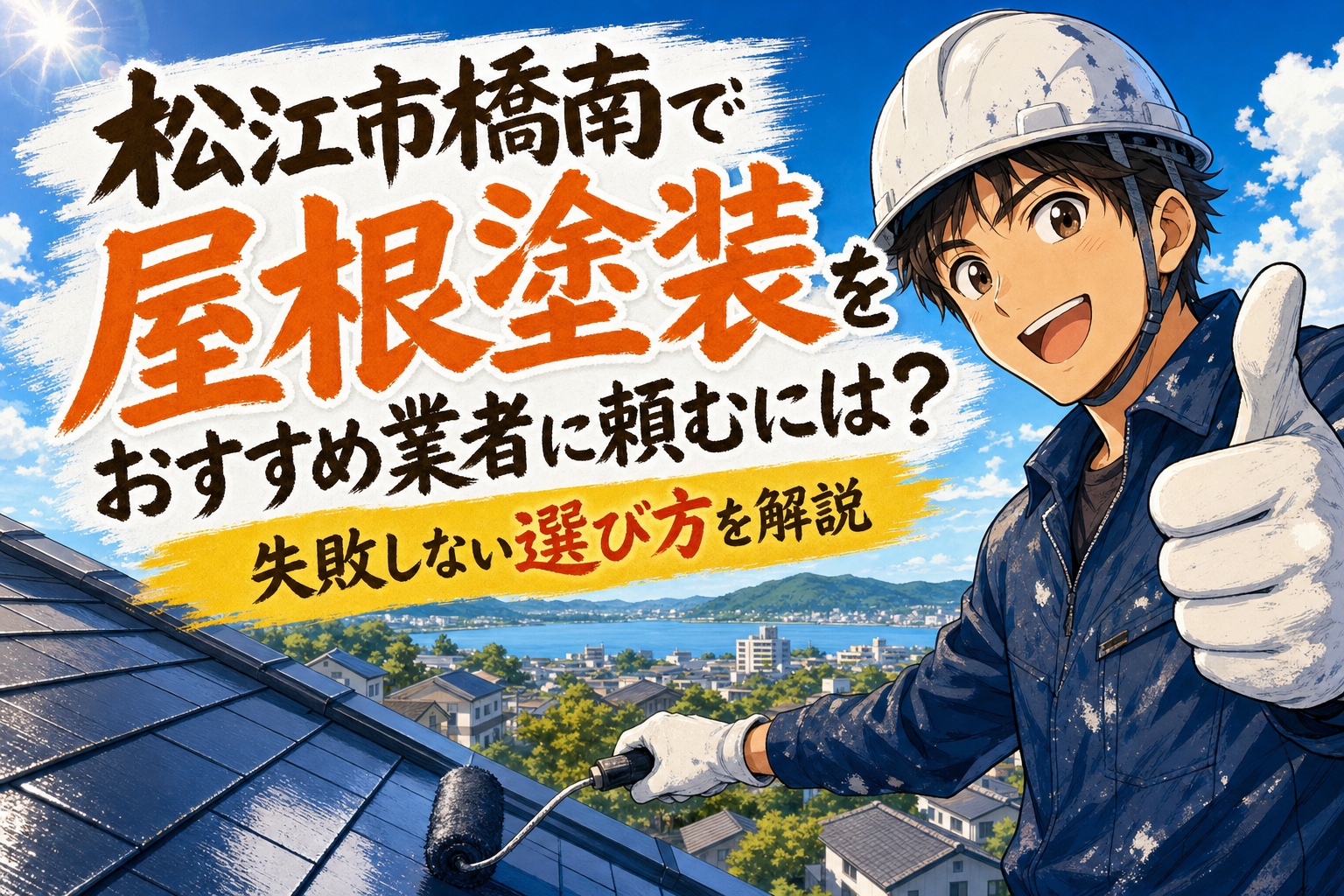 松江市橋南で屋根塗装をおすすめ業者に頼むには？失敗しない選び方を解説