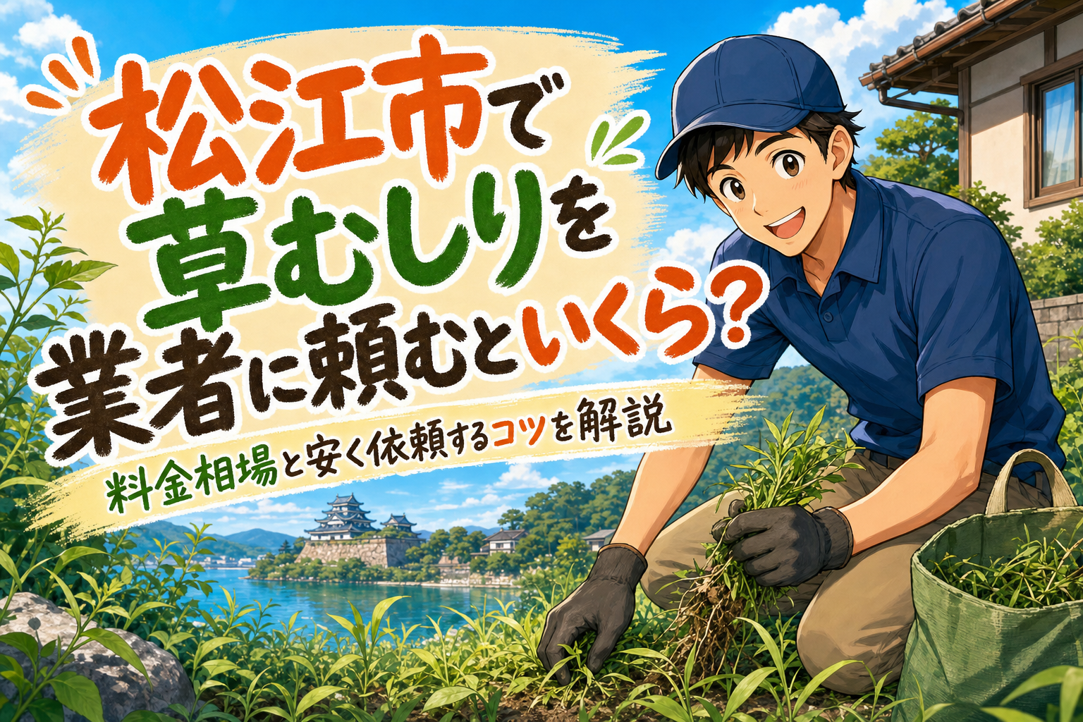 松江市で草むしりを業者に頼むといくら？料金相場と安く依頼するコツを解説
