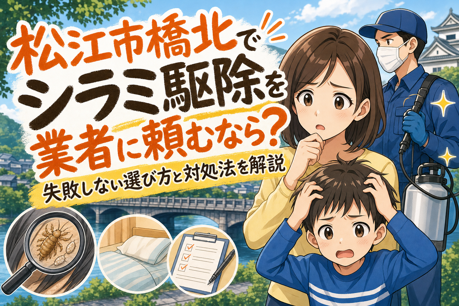 松江市橋北でシラミ駆除を業者に頼むなら？失敗しない選び方と対処法を解説