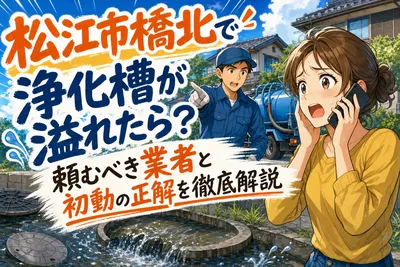 松江市橋北で浄化槽が溢れたら？頼むべき業者と初動の正解を徹底解説