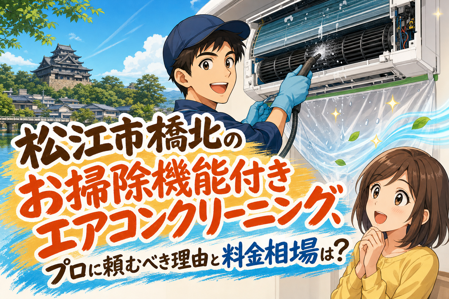 松江市橋北のお掃除機能付きエアコンクリーニング、プロに頼むべき理由と料金相場は？