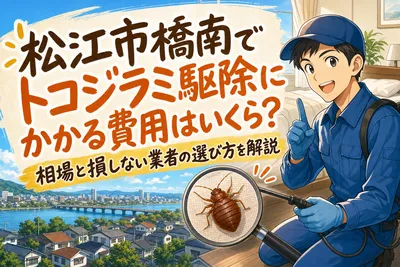 松江市橋南でトコジラミ駆除にかかる費用はいくら？相場と損しない業者の選び方を解説