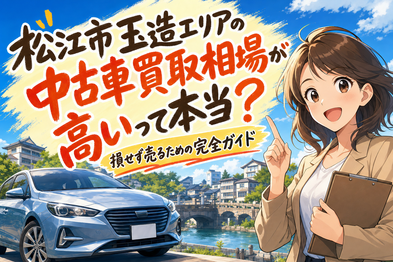 松江市玉造エリアの中古車買取相場が高いって本当?損せず売るための完全ガイド