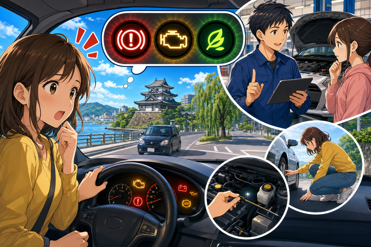 警告灯が点く理由は「車の自己診断（OBD）」が異常を拾うからです
