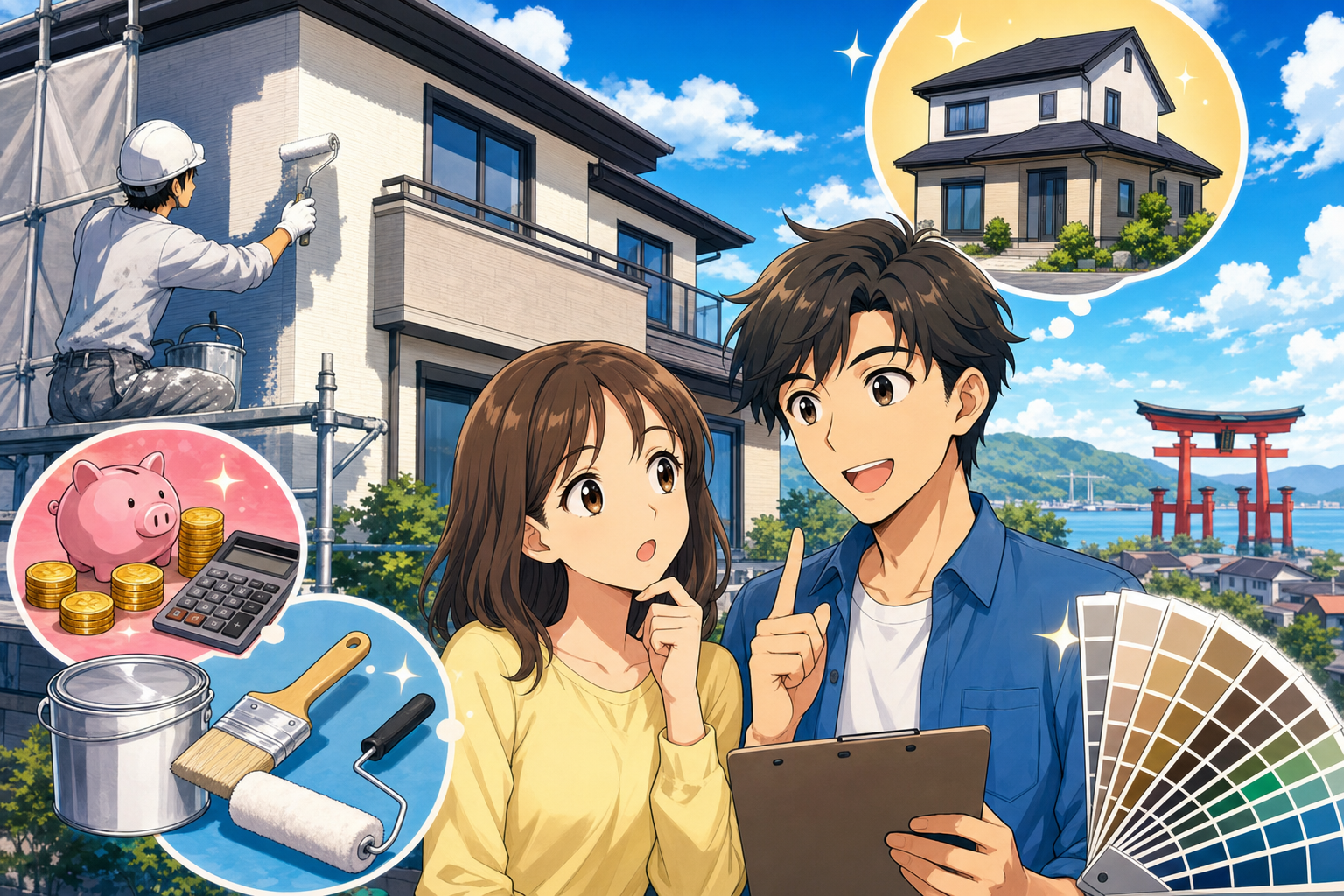 金額に差が出るのは家の条件と塗料の選び方です