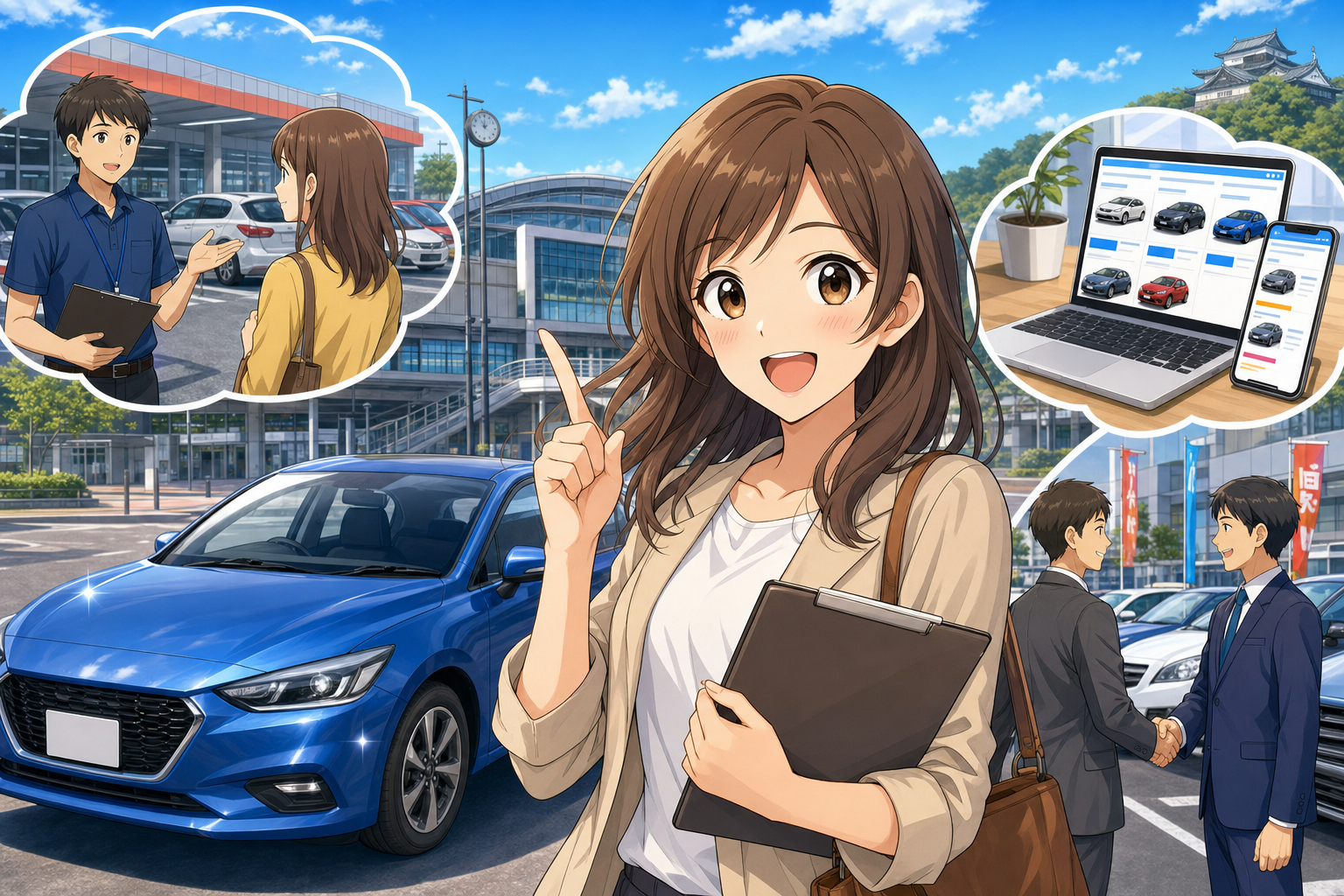 松江駅周辺で車を売りたいなら実店舗とネット査定の併用が最有力です