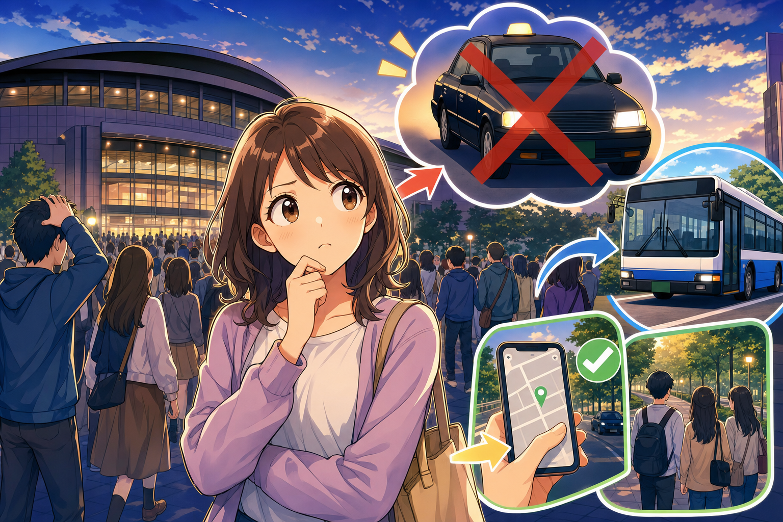 いちばん現実的なのは「タクシー一本」に頼らないことです