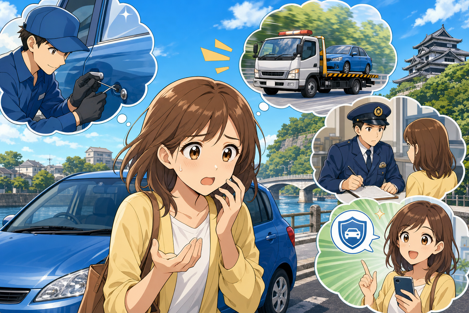 橋南で鍵をなくしたら「出張鍵屋＋警察＋保険確認」が最短です