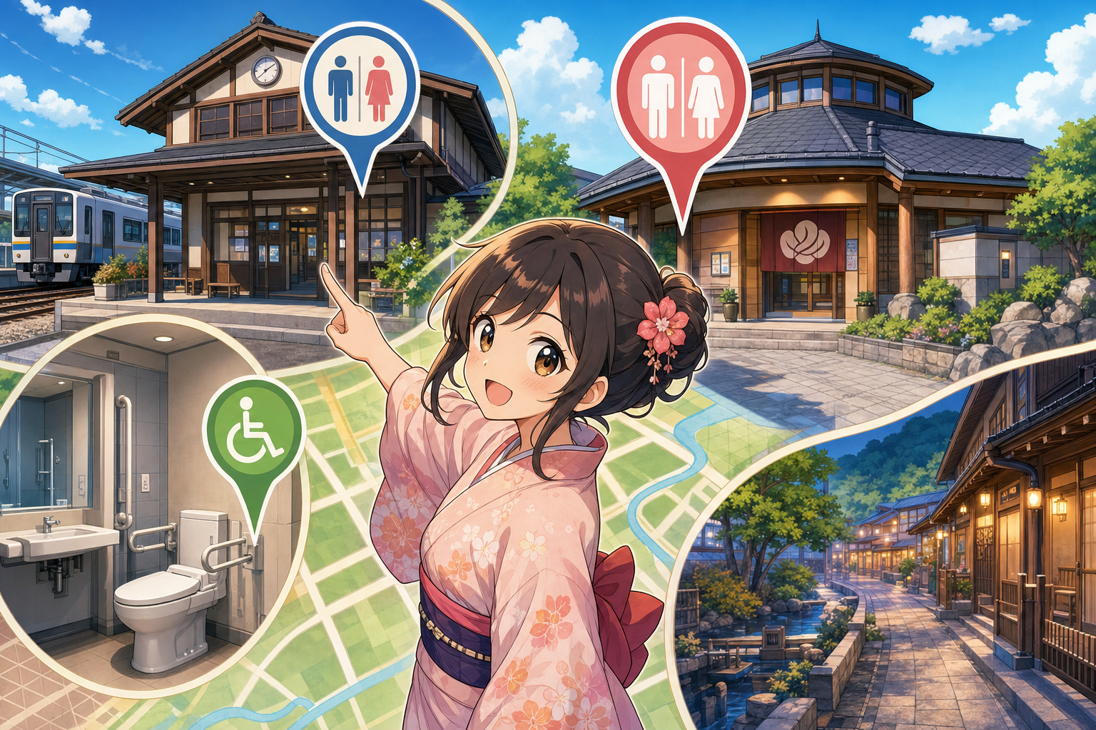 まずは駅かゆ～ゆを目指せば大丈夫です