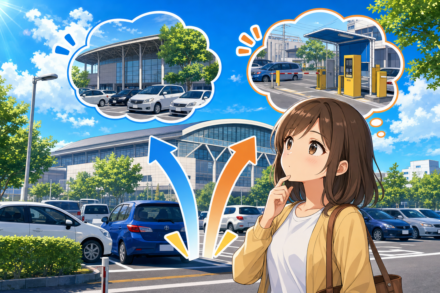 安さ重視なら「短時間は公式、長時間は最大料金つき」が基本です