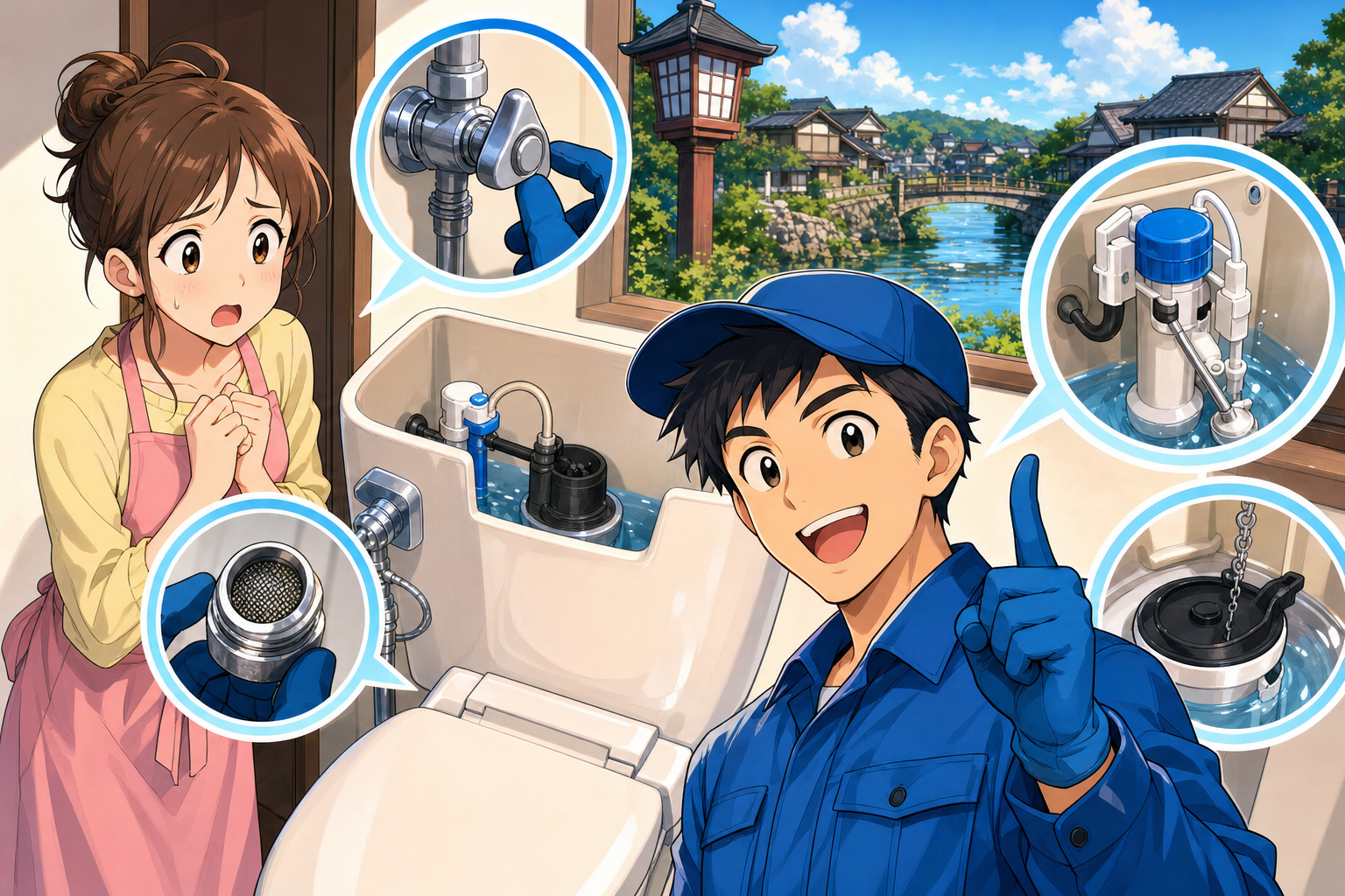 松江市玉造でトイレタンクに水がたまらないときの結論