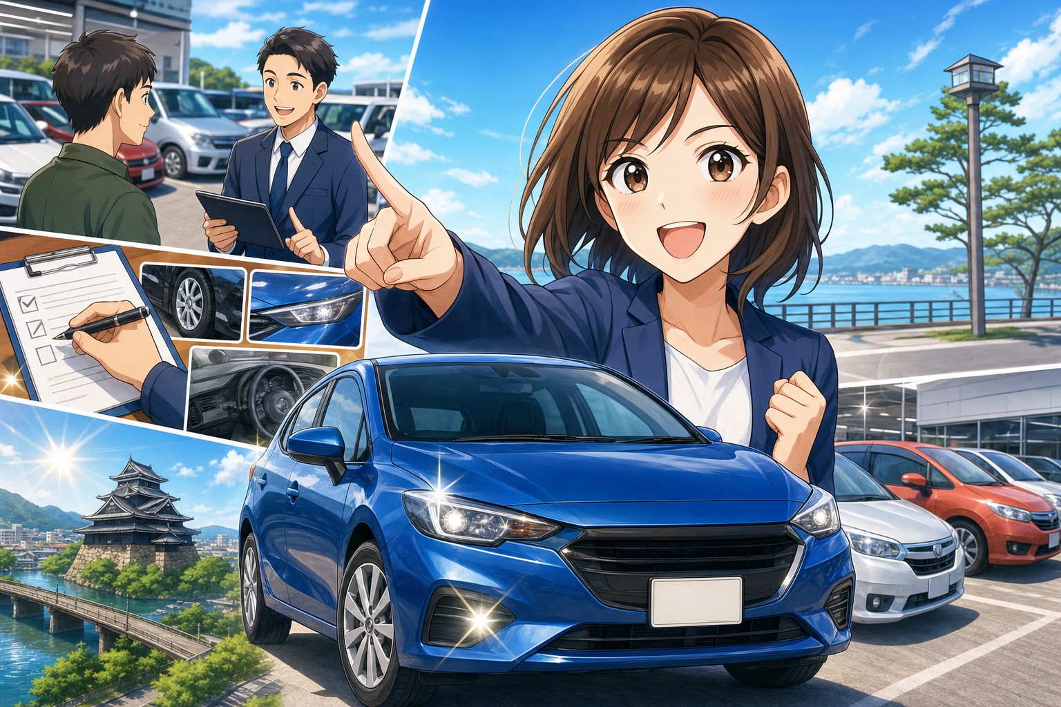 松江市橋北で中古車の買取相場を高くしたいなら、松江市内で複数査定が結論です