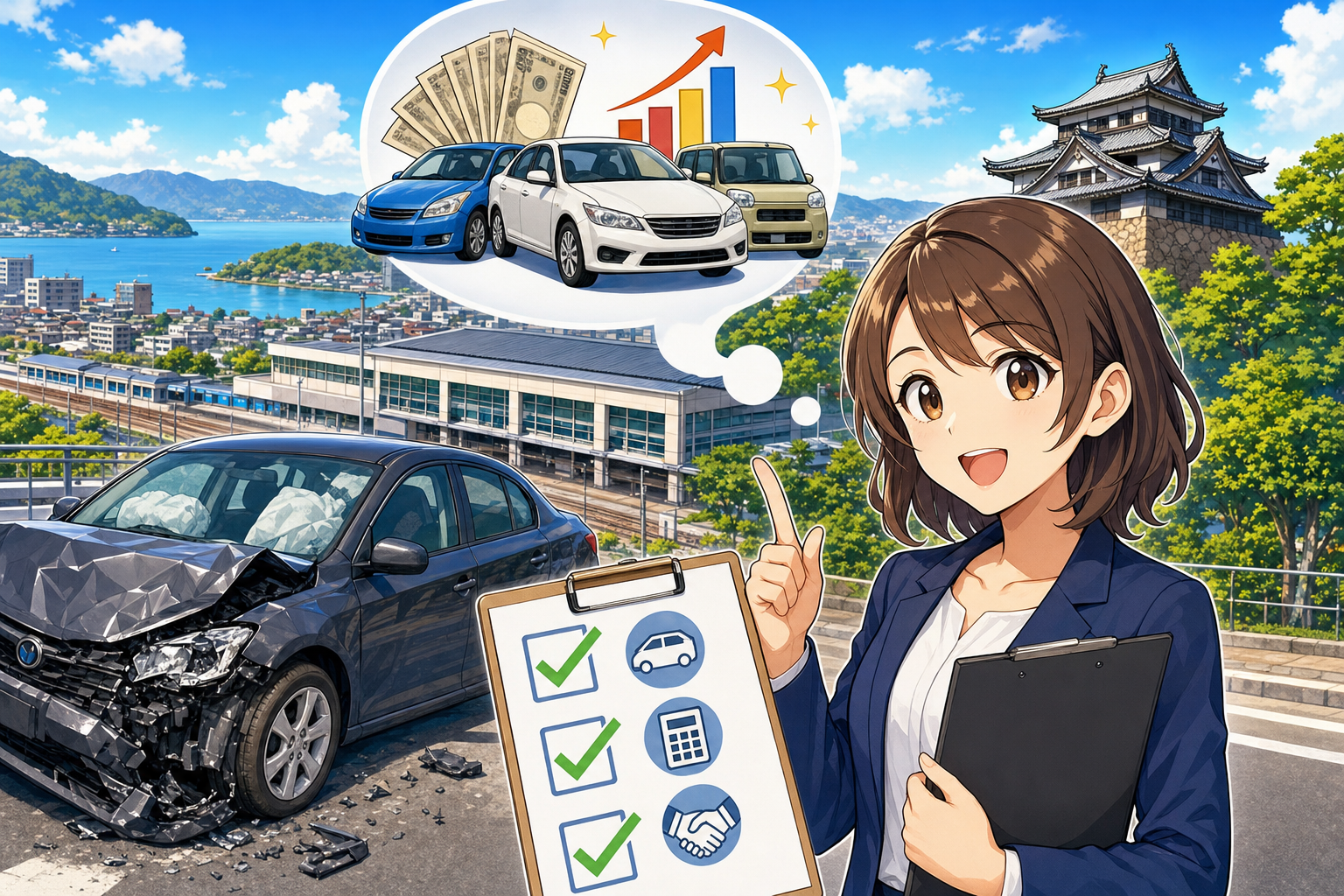 松江市エリアの事故車査定相場、結論はこれ！