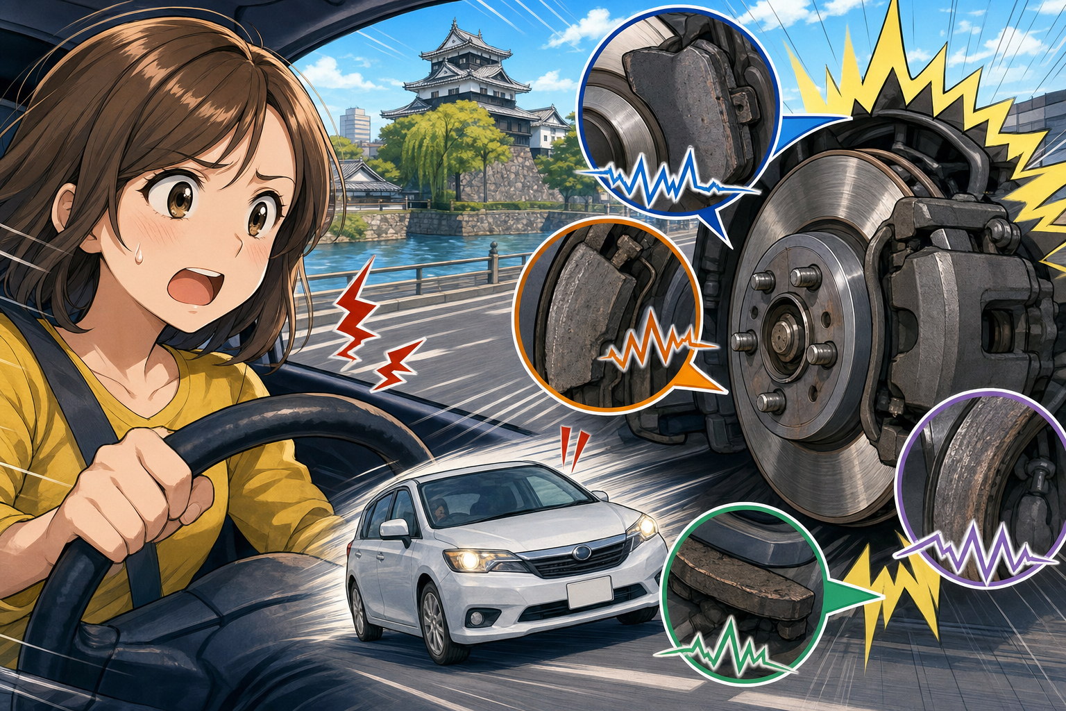 なぜブレーキの効きが悪くなる・異音がするの?原因を音の種類別に解説