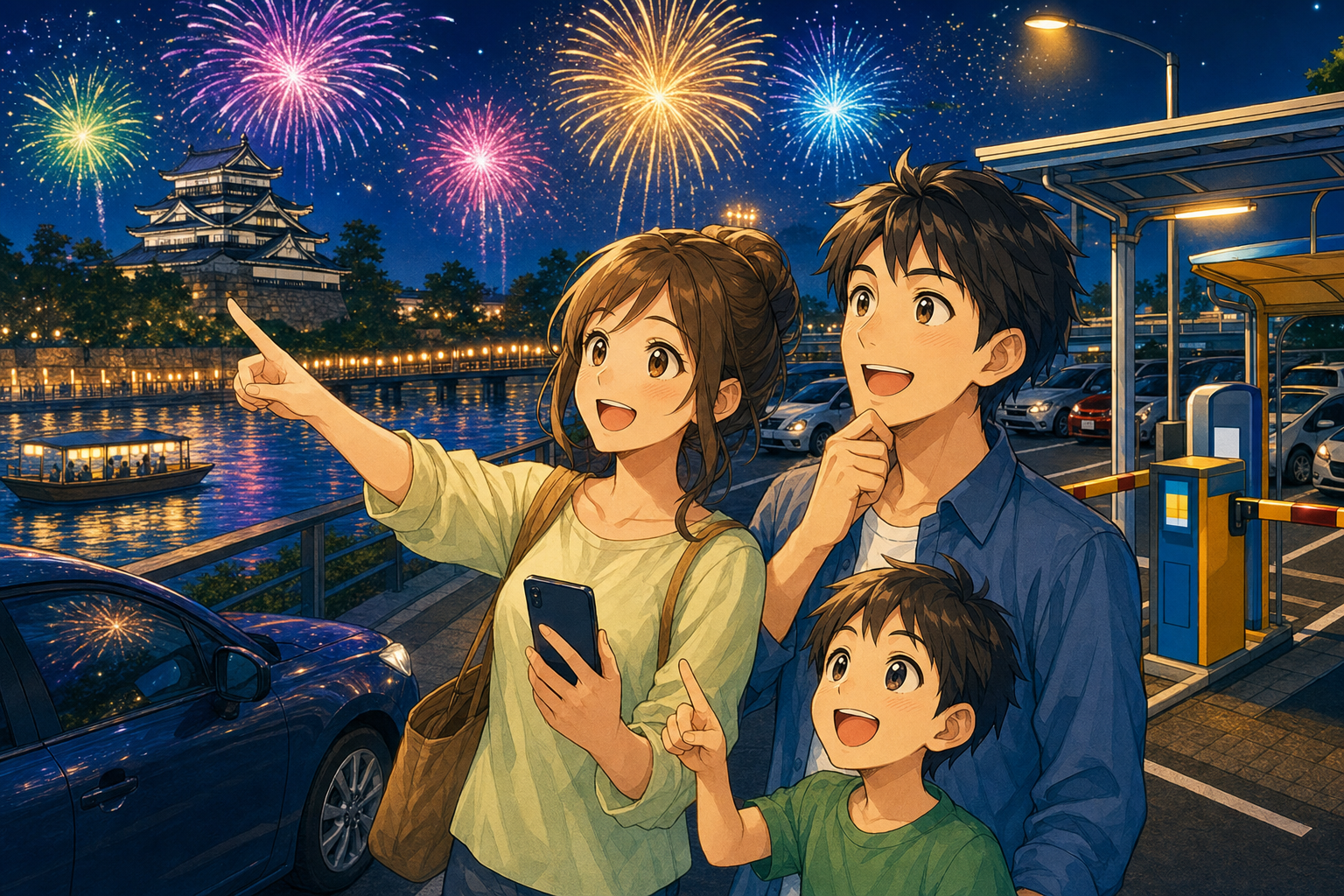 なぜ松江水郷祭のコインパーキングは事前予約が必須なの？