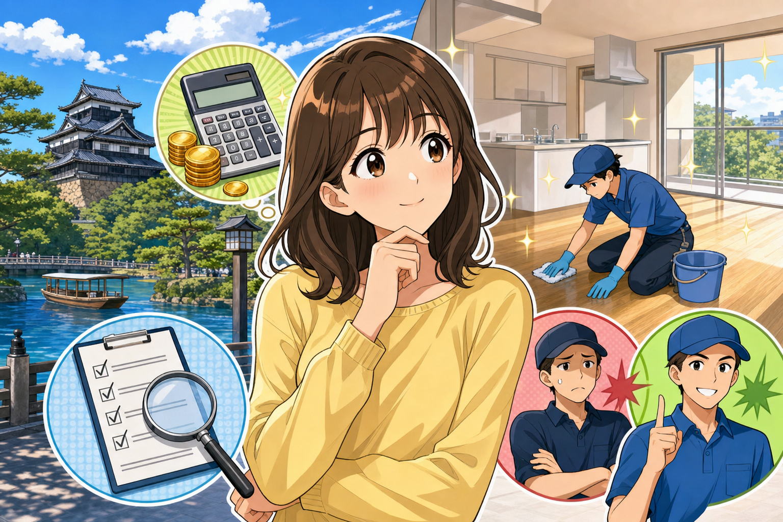 なぜ松江市の退去後ハウスクリーニング費用にこれほど差が出るのか?