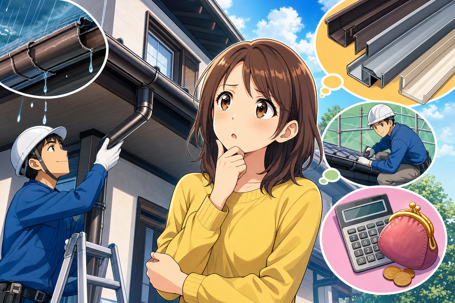 なぜ雨どいの費用はこんなに幅があるの？3つの理由