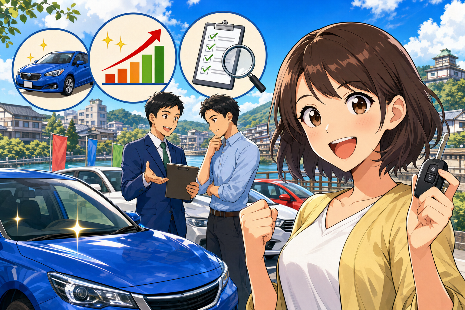 結論:玉造エリアで中古車を高く売るには「複数社比較」が絶対条件!