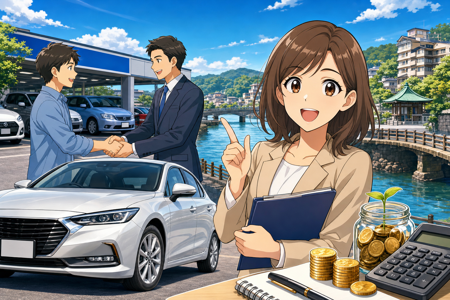 松江市玉造エリアで車を売るなら「買取店選び+還付金の確認」がセット
